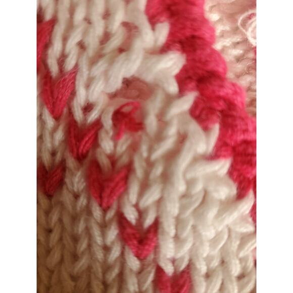 Vintage L Women's Pink and White Golf Preppy Sweater Vest Size not marked read - Picture 5 of 5